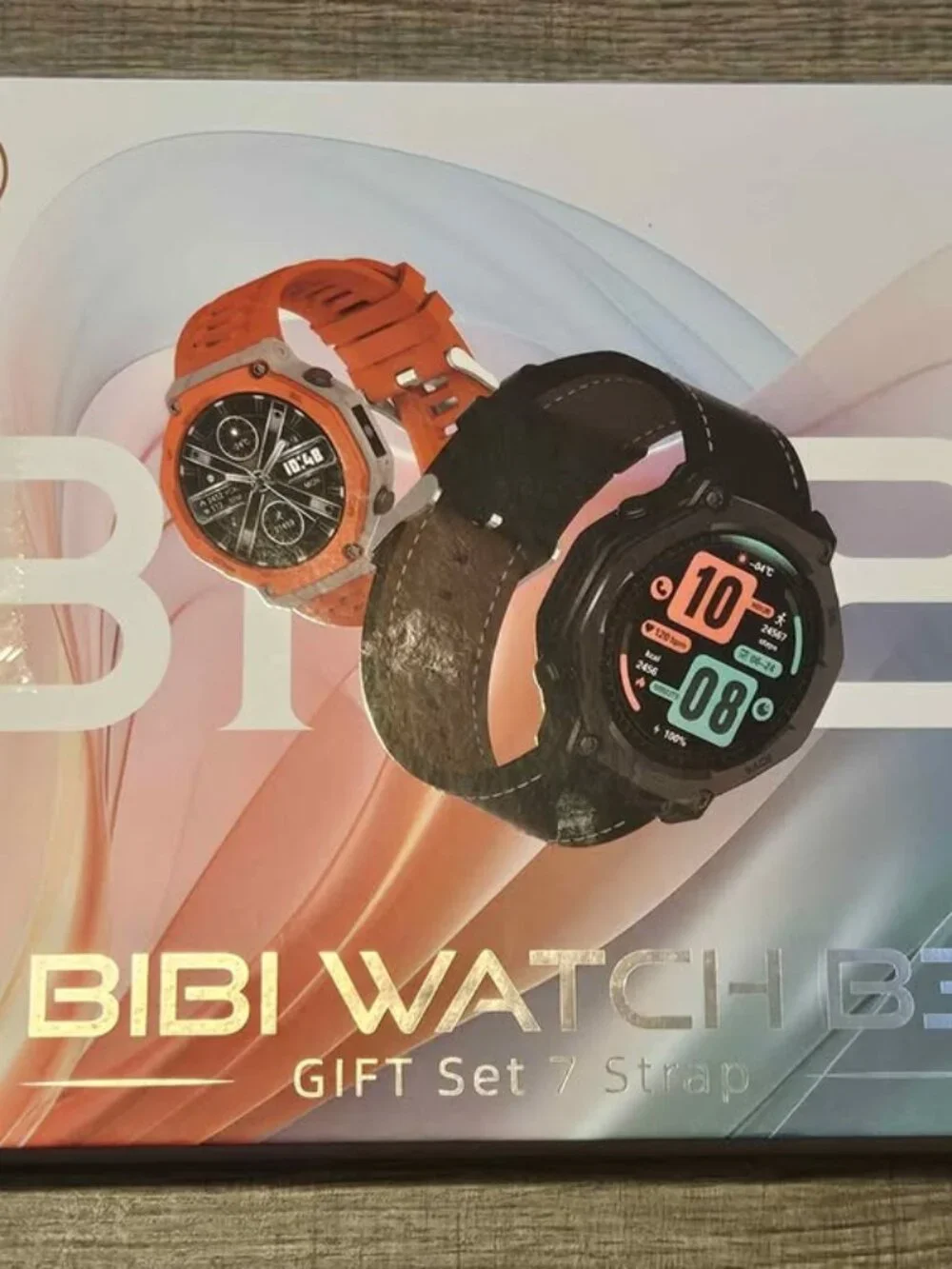 Smartwatch Gift Set with 7 Interchangeable Bands - New